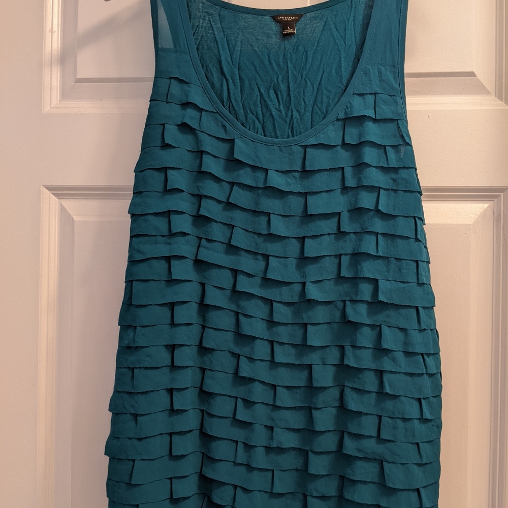 Ann Taylor Ruffle Tank